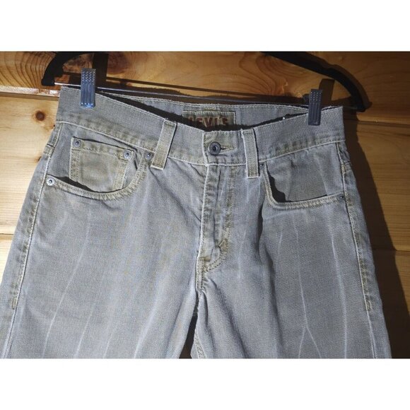 Levi's The Original Jeans Skinny 511 30x30 Gray Medium Wash Straight Leg Flaw - Picture 9 of 16